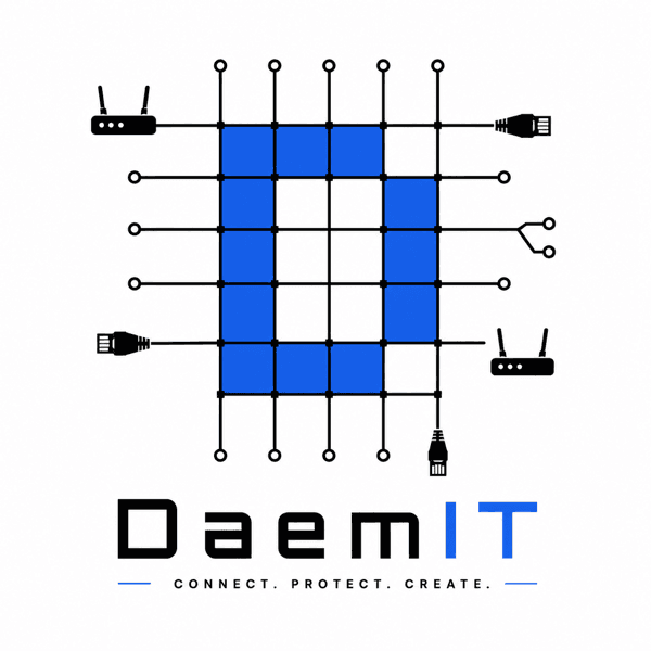 DaemIT ロゴ：CONNECT. PROTECT. CREATE.